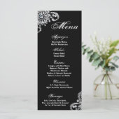 25 Menu Cards Diamond Necklace Jewlery Bling Menükarte (Stehend Vorderseite)
