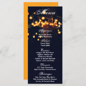 25 Menu Cards Eichenbaum und Lichter Nachtgarten Menükarte (Vorne/Hinten)