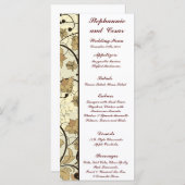 25 Menu Cards Fall Floral/Branches Natur Herbst Menükarte (Vorne/Hinten)