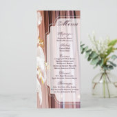 25 Menu Cards Feather Centre Piece Glam Glitz Menükarte (Stehend Vorderseite)