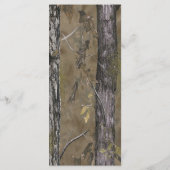 25 Menü Cards Jagd Hirsch Doe Buck Camouflage Menükarte (Rückseite)