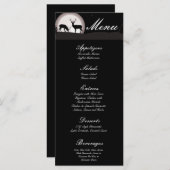 25 Menu Cards Jäger Moon Deer Buck Doe Menükarte (Vorne/Hinten)