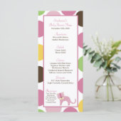 25 Menu Cards Jungle Queen Tiger Safari Zoo Tier Menükarte (Stehend Vorderseite)