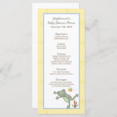 25 Menu Cards Leap Frog Turtle Bee Dragonfly Pond Menükarte (Vorne/Hinten)