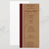 25 Menu Cards Liebe Herbstbaum Menükarte (Vorne/Hinten)