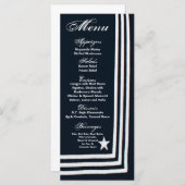 25 Menu Cards Navy Summer Dress Blues Uniform Menükarte (Vorne/Hinten)