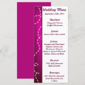 25 Menü Cards Paper Flugzeug Lila Loop Purples Menükarte (Vorne/Hinten)