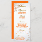 25 Menu Cards Pfauenfall Herbst Herbstwirbel Filig Menükarte (Vorne/Hinten)