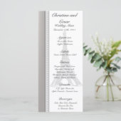 25 Menu Cards Schwarzer Eiffelturm Menükarte (Stehend Vorderseite)