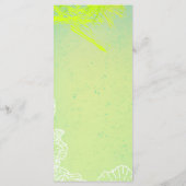 25 Menu Cards Spring Hibiskus Blume Hawaiian Flow Menükarte (Rückseite)