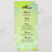 25 Menu Cards Spring Hibiskus Blume Hawaiian Flow Menükarte (Vorne/Hinten)
