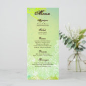 25 Menu Cards Spring Hibiskus Blume Hawaiian Flow Menükarte (Stehend Vorderseite)