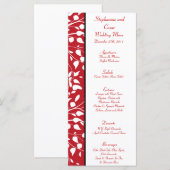 25 Menü Cards Winter Gray/Red Tree Menükarte (Vorne/Hinten)