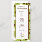 25 Menü Cards Woodland Friends Tree Menükarte (Vorne/Hinten)