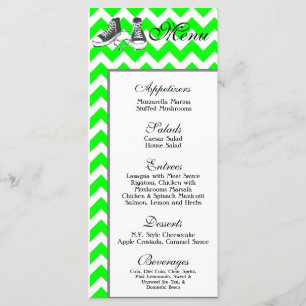 25 Menü Cards Zickzack Stripe Zig Zag Print Fabric Menükarte