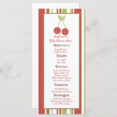 25 Menü-Karten-Bauernhof-Scheunen-Tier-Kirsche Menükarte (Vorne/Hinten)