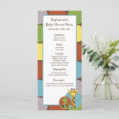 25 Menü-Karten-Dschungel-Geschichten-Safari Menükarte (Stehend Vorderseite)