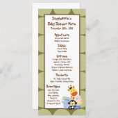 25 Menü-Karten-Dschungel-Spiel Menükarte (Vorne/Hinten)