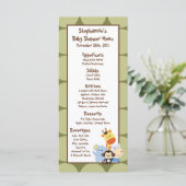 25 Menü-Karten-Dschungel-Spiel Menükarte (Stehend Vorderseite)