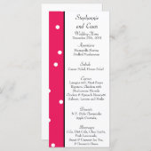 25 Menü-Karten Hot-Pink/Black Giraffe-Liebe Menükarte (Vorne/Hinten)