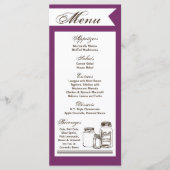 25 Menü Karten Mason Jar Land Rustikale Vasen Bott (Vorderseite)