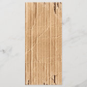 25 Menü Karten Torn Pappe Reißverschluss Box Kra (Rückseite)