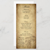 25 Menü-Tags für Hochzeiten in Rom Menükarte (Vorne/Hinten)