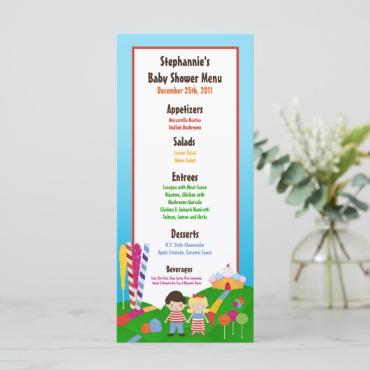 25 MENÜKARTE (Stehend Vorderseite)