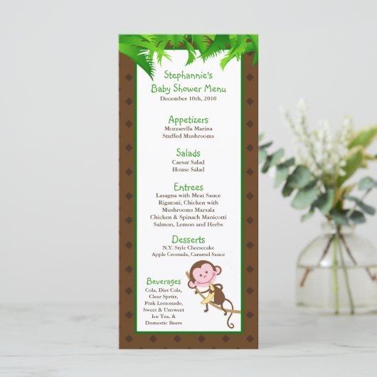 25 MENÜKARTE (Stehend Vorderseite)