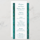 25 Menükarten Arabian Aquamarin (Vorne/Hinten)