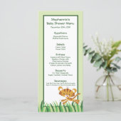 25 Menükarten Regenwald Dschungeltier (Stehend Vorderseite)