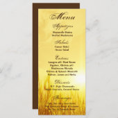 25 Menükarten Sonnenaufgang Weizenland Rustikaler  (Vorne/Hinten)