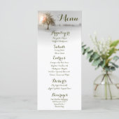 25 Menükarten Winter Sunset Tree Snow Cover (Stehend Vorderseite)