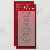 25 Menükarten Winterschneeflocken Schneeeis (Vorne/Hinten)