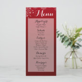 25 Menükarten Winterschneeflocken Schneeeis (Stehend Vorderseite)