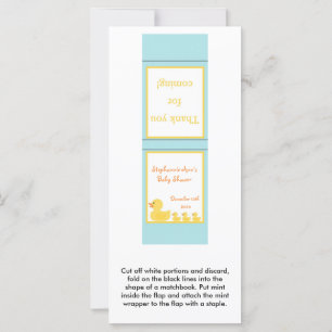 25 Mint Matchbooks Rubber Ducky Bubbles