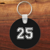 25 Number Twenty-five Team Srts Nge Varsity Matchi Schlüsselanhänger (Vorderseite)