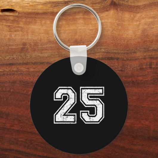 25 Number Twenty-five Team Srts Nge Varsity Matchi Schlüsselanhänger (Vorderseite)