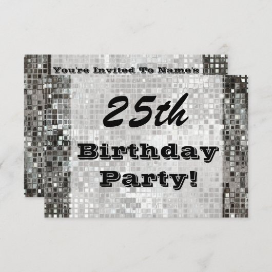 25. Oder irgendeine Einladung (Vorne/Hinten)