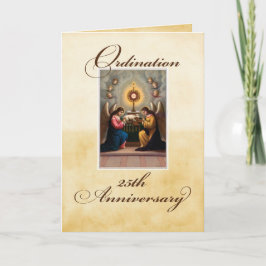 25. Ordination Anniversary Angels in Altar Karte