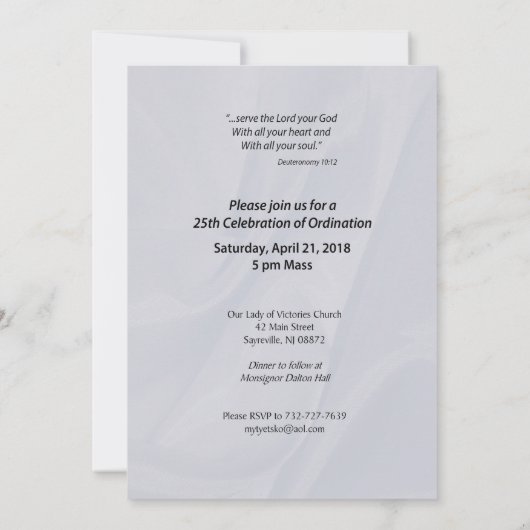 25. Ordination Einladung (Rückseite)