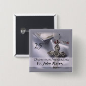 25. Ordination Jubiläum Cross Host Button (Vorne & Hinten)