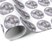 25. Ordination Jubiläum Cross Host Geschenkpapier (Rolleneckpunkt)