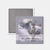 25. Ordination Jubiläum Cross Host Magnet (Vorderseite/Rückseite)