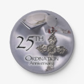 25. Ordination Jubiläum Cross Host Pappteller (Vorderseite)