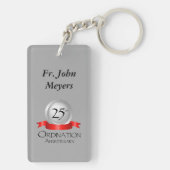 25. Ordination Jubiläum Cross Host Schlüsselanhänger (Rückseite)