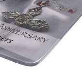 25. Ordination Jubiläum Cross Host Schneidebrett (Ecke)