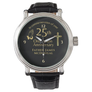 25. Ordination Jubiläum Priest PERSONALISIERT Armbanduhr