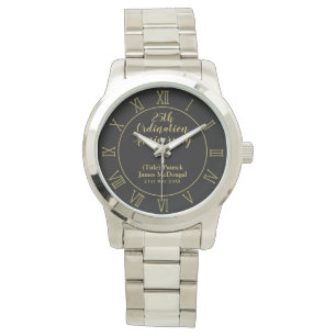 25. Ordination Jubiläum Priester Geschenk maßgesch Armbanduhr