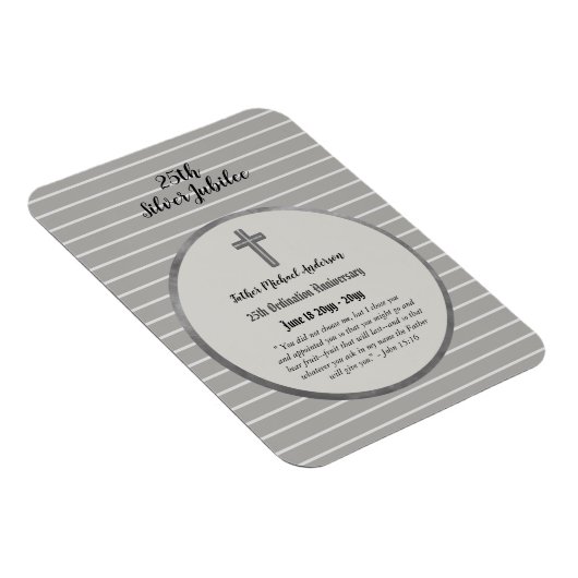 25. Ordination Jubiläum Priester Silber Jubiläum Magnet (Rechte Seite)